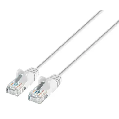 Intellinet Cat6a U/UTP Slim Network Patch Cable, 3 FT., White, image 4