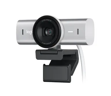 Logitech MX Brio 4K Ultra HD Webcam - Pale Gray