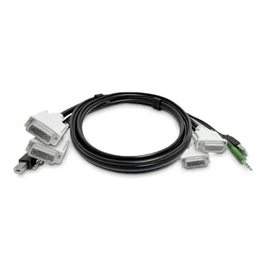 STARTECH.COM 10FT (3M) Dual-Dvi KVM Cable USB 2.0 3.5MM Audio Universally Compatible Combo, image 4