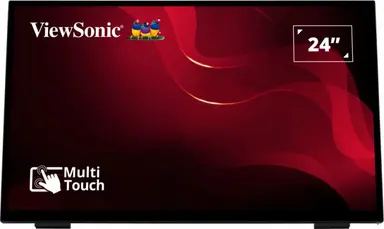 ViewSonic 24 in Frameless Touch Monitor with 10-Point Pcap, 1920 × 1080 Resolution.