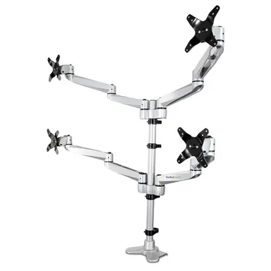 StarTech.com VESA 75X75/100X100MM Desk Mount Quad Monitor Arm 2X2 Supports 4 Displays up to 3, image 2
