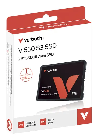 Verbatim Americas 1TB VI550 SATA Iii 2.5 Internal SSD, 2 Year Limited Warranty