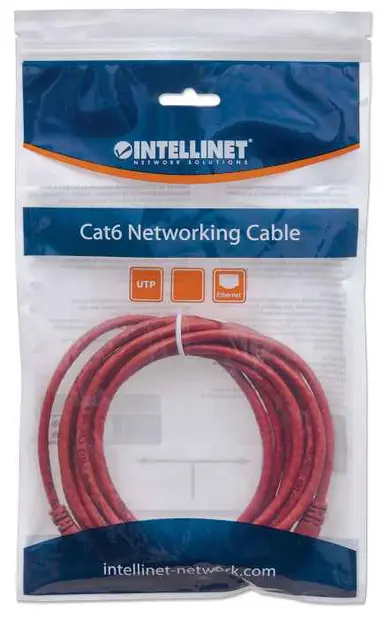 Intellinet 1.5 FT Red Cat6 Snagless Patch Cable, image 6