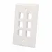 Intellinet 6-Outlet Keystone Wall Plate, image 5
