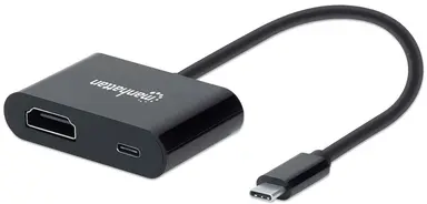Manhattan - Strategic USB-C to HDMI Converter with PD Port