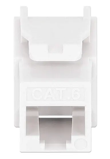 Intellinet Cat6 Slim Keystone Jack with Punch-Down Stand, White, 25-Pack, image 7