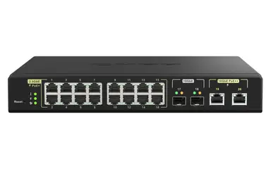 QNAP Microchip VSC7448-02, 4GB DDR3, 16-Port of 2.5GBPS Port with 802.3AT (30W), 2 10