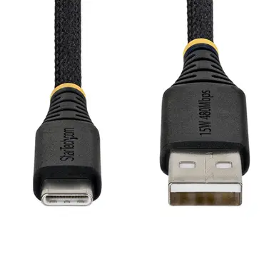 StarTech.com 3 ft (91cm) USB-a to USB-C Fast Charging Cable, 15W 3A, Dual-Layer Braided Nylon/Tpe Jacket, Durable USB-a to Type C Charger Cord, USB a to USB C Cable, image 6