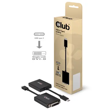 Club 3D B.V USB 3.1 Type C Male to DVI-D Female Active Adapter, Supports Resolution up to 1, image 6