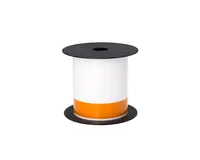 Brother International Corporat 4 in Wide TT Arc Flash Continuous 1 in Orange Header White Label, image 3