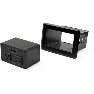 STARTECH.COM Dual Conference Table Power Outlet Box with 2X 2.4 Amp USB, image 8