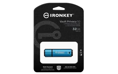 Kingston 32GB Ironkey Vault Privacy 50 AES-256 Encrypted, Fips 197, image 2