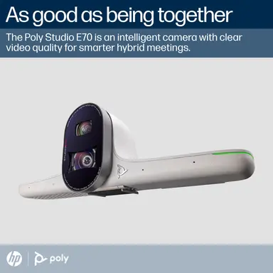 HP Poly Studio E70 Smart Camera (PoE Only -- Note: Power Supply Sold Separately), image 8