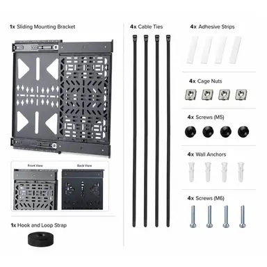 StarTech.com Wall-Mounted Media Storage Panel Keeps a/V Components Tucked Behind the TV While, image 7