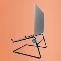 R-Go Steel Office Laptop Stand, Black, TAA Compliant, image 3
