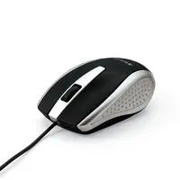 Verbatim Americas Corded Notebook Optical Mouse-Silver