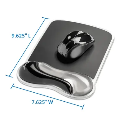 Kensington Computer Duo Gel Mouse Pad Wrist Rest Gray