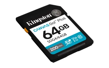 Kingston 64GB SDXC Canvas Go Plus GEN4 200MB/S C10 UHS-I U3 V30, image 6