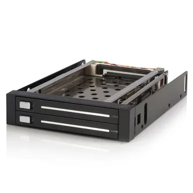 StarTech.com Easy, Trayless Removal and Insertion of Dual 2.5 in SATA Hard Drives from Single