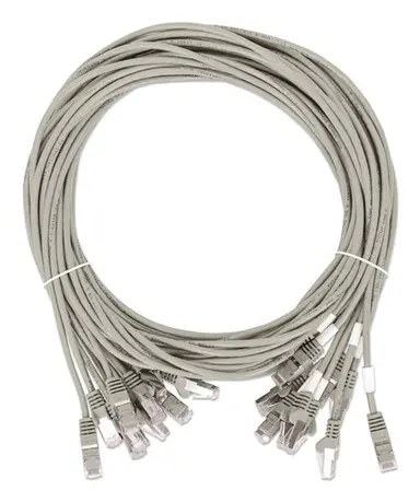 Intellinet CAT8.1 U/FTP Slim Network Patch Cable, 0.5 FT., Gray, 10-Pack, image 4