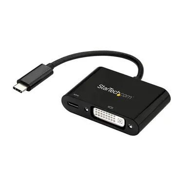 StarTech.com USB-C (DP 1.2 Alt Mode HBR2) to DVI-D Video Display Adapter with 60W Power Deliv