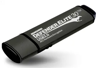 Kanguru Defender ELITE30 Secure Flash Drive W/PHYSICAL Write Protect SWITCH-32G