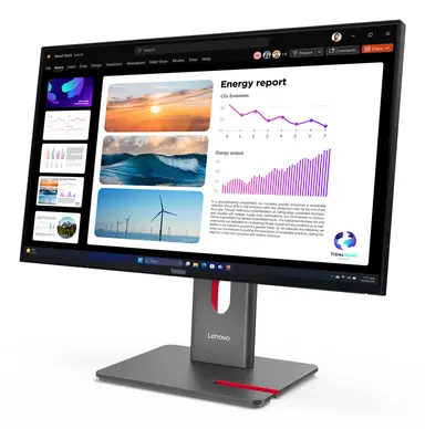 Lenovo P24Q-40, 24 Inch QHD Monitor with IPS, HDR10, LTPS Stand with Phone Slot, Variab, image 7