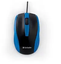 Verbatim Americas Corded Notebook Optical Mouse Blue, image 7
