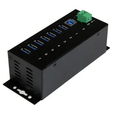 StarTech.com Add Seven USB 3.0 Ports with This Din Rail or Surface-Mountable Metal Hub - 15KV, image 6