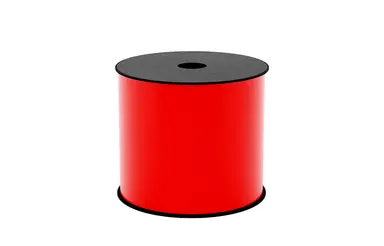 Brother International Corporat 4 in Wide TT Continuous Vinyl Red Label (Use BMSLPR02 Ink Ribbon), 2.4MIL, 10+ YE