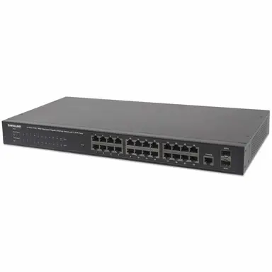 24-PORT Gigabit Ethernet POE+ Web-Managed Switch with 2 Sfp Ports 240W