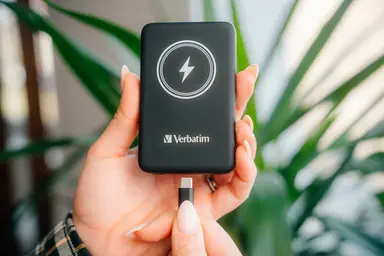 Verbatim Americas Charge N Go Magnetic Wireless Power Bank 10000 Mah - Black, image 7