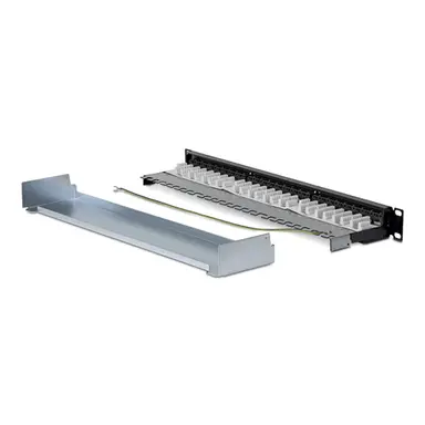 StarTech.com 24-Port 1U Shielded Cat6a Patch Panel with Metal Housing Cover and Grounding Wir, image 4