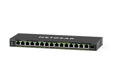 NETGEAR 16-Port PoE+ Gigabit Ethernet Plus Switch (180W) with 1 SFP Port