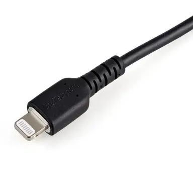 StarTech.com 6 in 15CM USB to Lightning Cable - Apple Mfi Certified - Aramid Fiber - Black, image 6