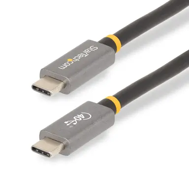 StarTech.com 3.3 ft (1M) USB4 Cable 40GBPS, 100W (5A) Power Delivery, 8K 120HZ / 4K 240HZ DP