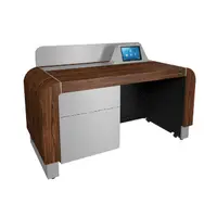 Middle Atlantic Pre-Configured L7 Series Lectern IN Montana Walnut with Silver Accents, image 3