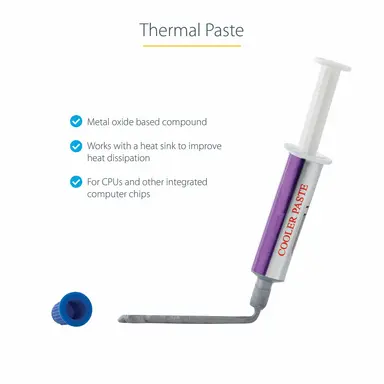 StarTech.com 1.5G Thermal Heat Paste; Metal Oxide Compound - 4-6 Applications per Tube - Oper, image 3