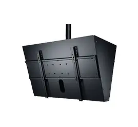 Peerless Industries Back-To-Back Ceiling Mount with Media Player Storage for 40-65 Flat Panel Displa