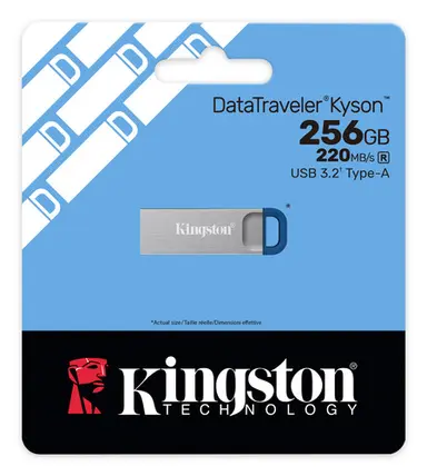 Kingston 256GB Datatraveler Kyson 220MB/S Metal USB 3.2 Gen 1, image 7