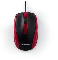 Verbatim Americas Wired Optical Bravo Mouse - Red, image 7
