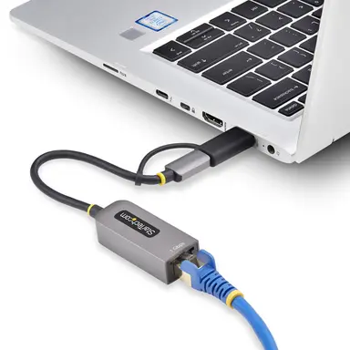 StarTech.com USB-C to Ethernet Adapter with USB-a Dongle, 10/100/1000MBPS, USB 3.0 to Gigabit, image 8