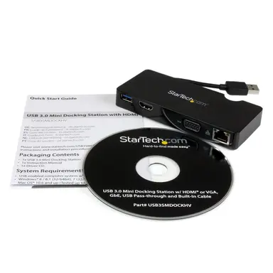StarTech.com Create a Mobile Workstation Using Your Laptop USB 3.0 Port -Travel Docking Stati, image 8