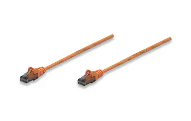 Intellinet Patch Cable Cat6 Orange 1 ft Snagless Boot, image 4