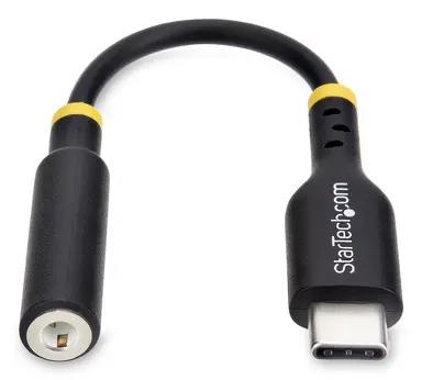 StarTech.com 5 in (12.7CM) USB-C to 3.5MM TRRS Headphone/Headset Jack Audio Adapter, USB C Aux, image 6