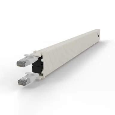 Synergy Micro Solution Patchbox.one White 8RU Cat. 6A Cassette the Flat CAT.6A Cable Inside Patchbox.on, image 8