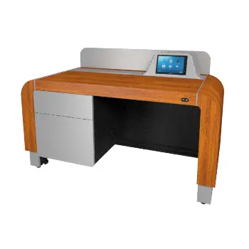 Middle Atlantic Pre-Configured L7 Series Lectern IN Glamour Cherry with Silver Accents, image 5