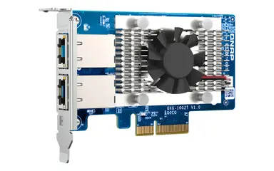 QNAP Dual-Port Baset 10GBE Network Expansion Card, Low-Profile Form Factor, PCIe GEN3