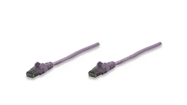 Intellinet 0.5 FT Purple Cat6 Snagless Patch Cable