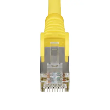 StarTech.com 1 ft Yellow Cat6a Ethernet Cable, Snagless RJ45, 10G, 100W PoE, S/FTP, LSZH, 27AW, image 8